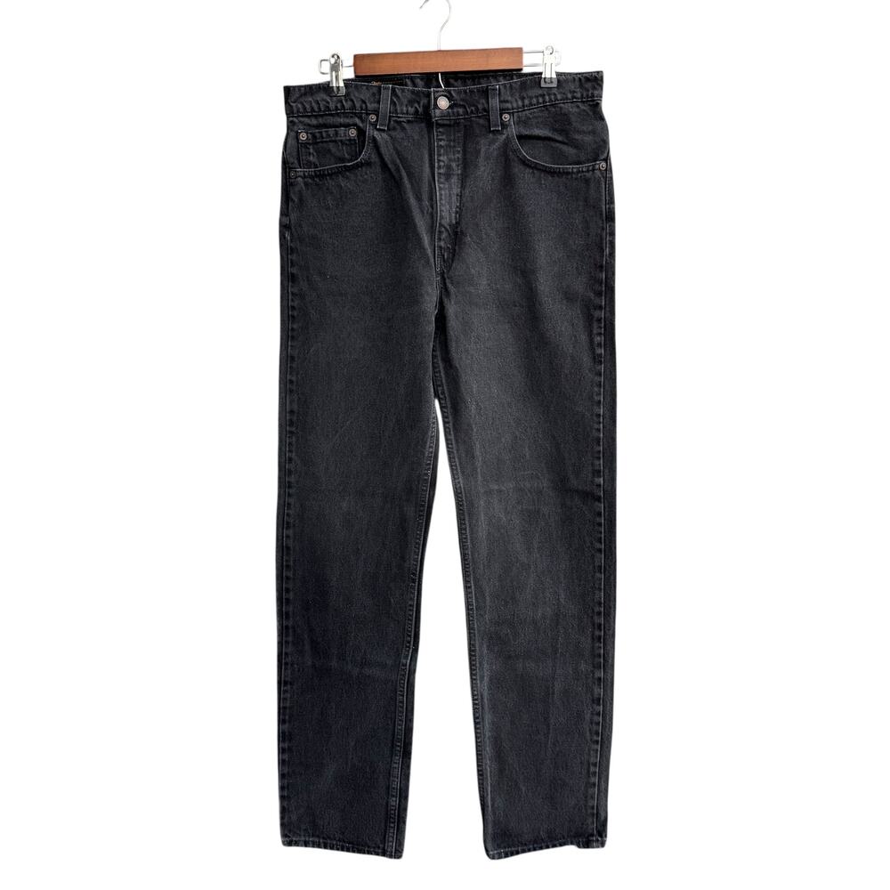 Levi's 505 W36 L34 Black Straight Leg 100% Cotton Denim NWOT